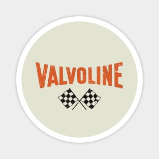 Valvoline racer vintage Hot Rod, Rat Rod Gasser, Racecar - orange print Magnet